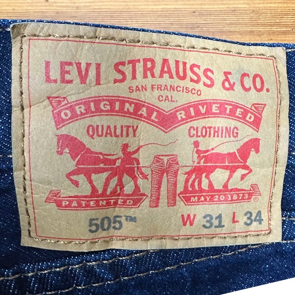 New Without Tags 505 Levi's Jeans Size 31/34 - Picture 2 of 4